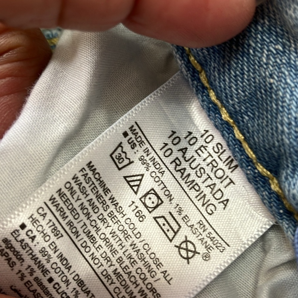 Old Navy light blue jeans size 10 slim good condition - Picture 4 of 5